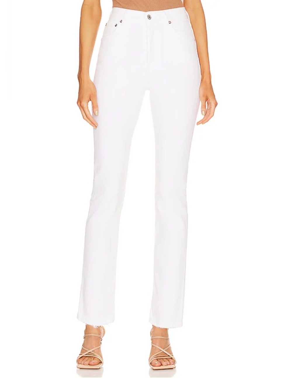 Agolde Riley Jeans white